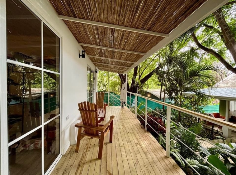 Open deck Casa Mimi in Malpaís beach house for sale